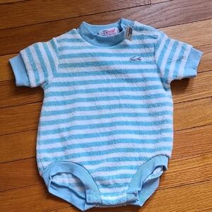 Vintage Deadstock Izod Lacoste Terry Cloth Onesie NWT
